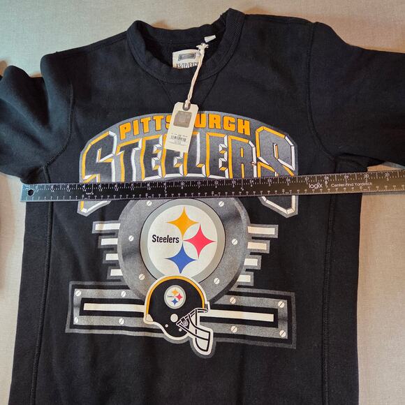 Pittsburgh Steelers Sweatshirt Tailgate Men’s XS Black NFL NWT Licensed 2019 - Picture 10 of 16